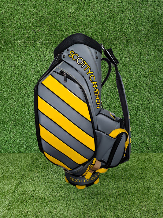 Scotty Cameron 2018 Caution Stripe Yellow & Grey Tour Bag