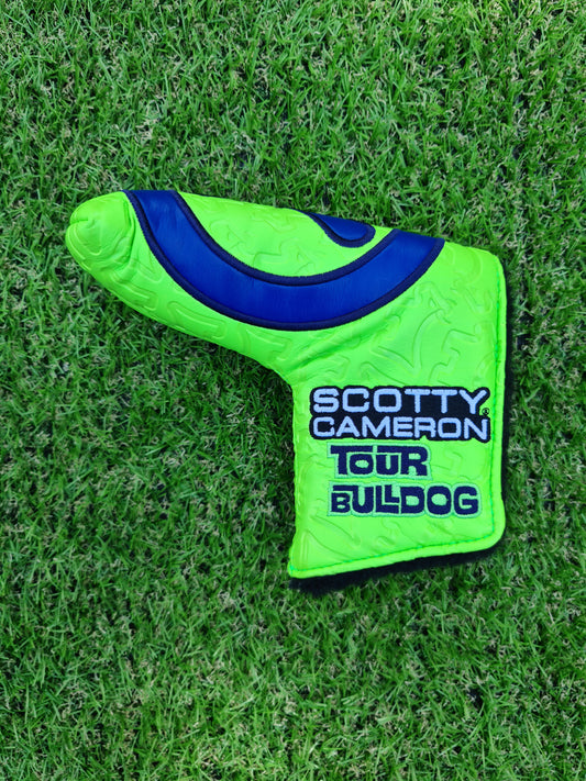 Scotty Cameron Tour Bulldog Circle T Headcover - Green/Blue