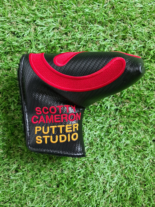Scotty Cameron Red Black Indy Mid Mallet Tour Headcover