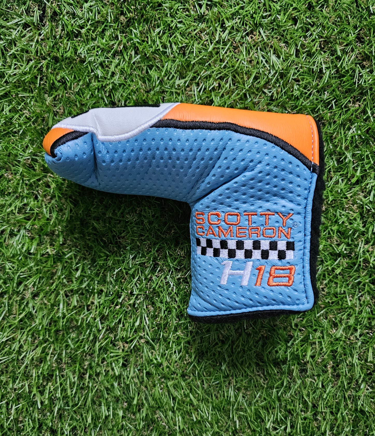 Scotty Cameron 2018 Holiday H18 Newport Squareback Blue Orange Headcover