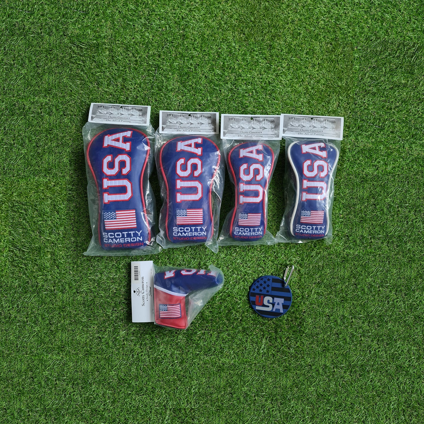Scotty Cameron Americana 2018 Headcover Set + Bag Tag