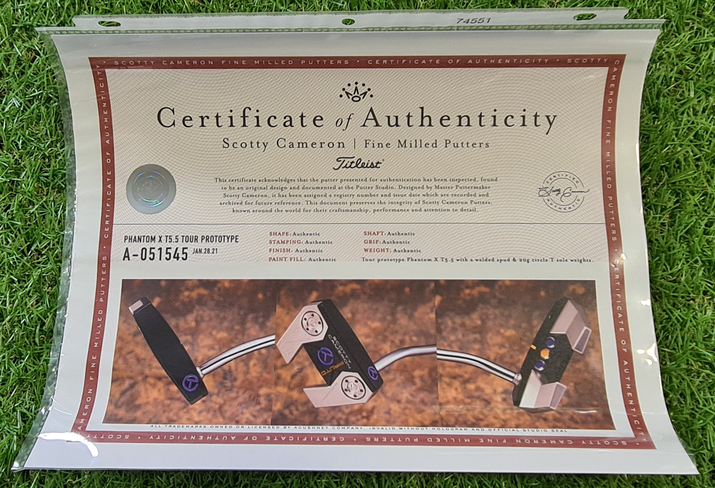 Scotty Cameron T5.5 Prototype Tour Yellow & Purple Putter